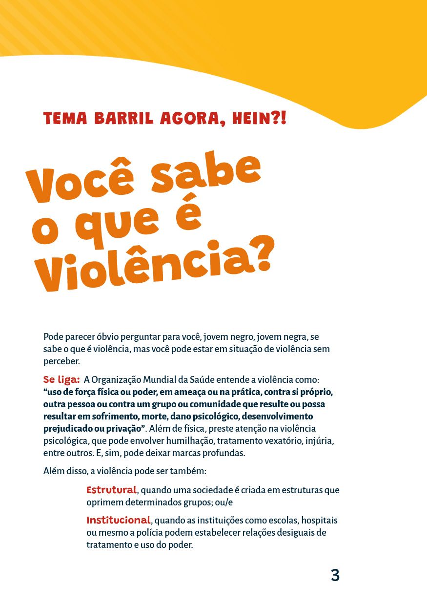 Picture of the work ““Pega Visão”: Rights of Black Youth”