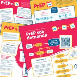 Cover for the work “Flowcharts PrEP and PEP”