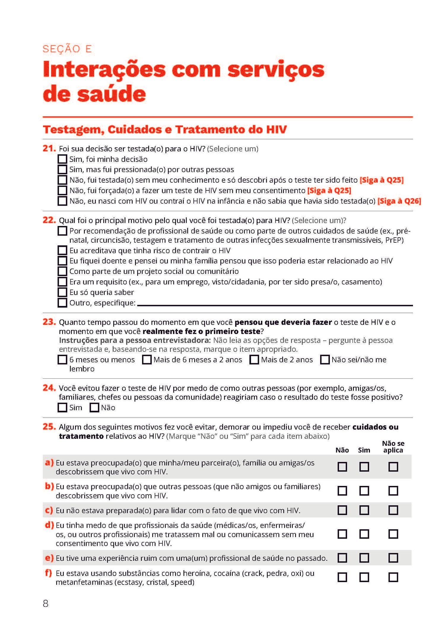 Picture of the work “Stigma Index 2024 Questionnaire”