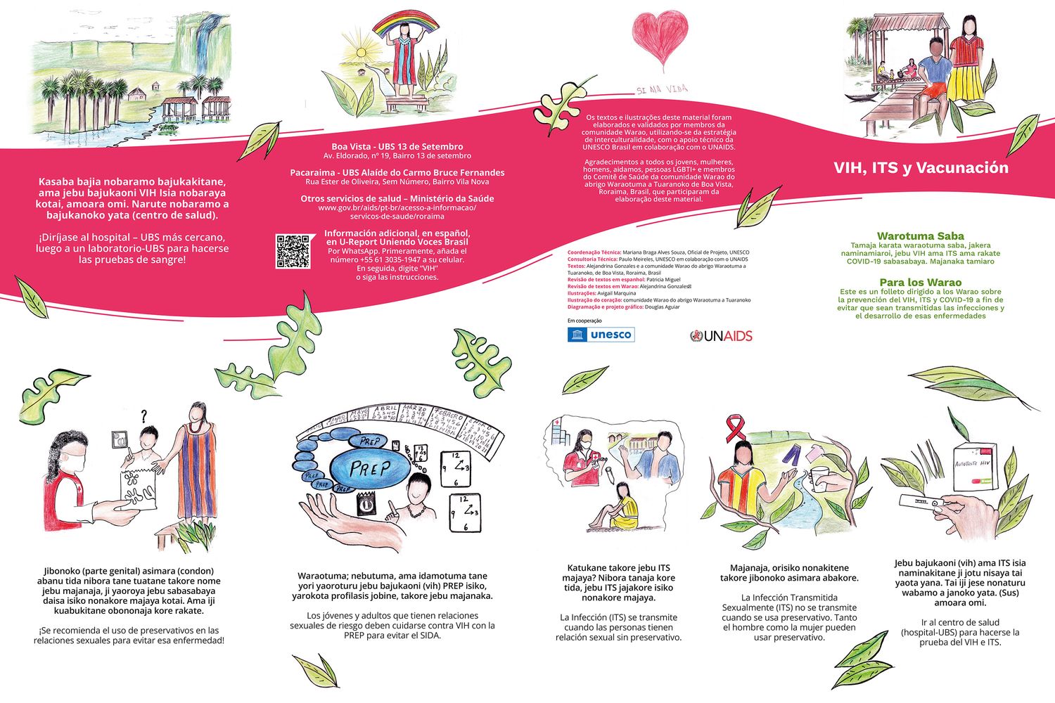 Picture of the work “Health guidelines for the Warao people”
