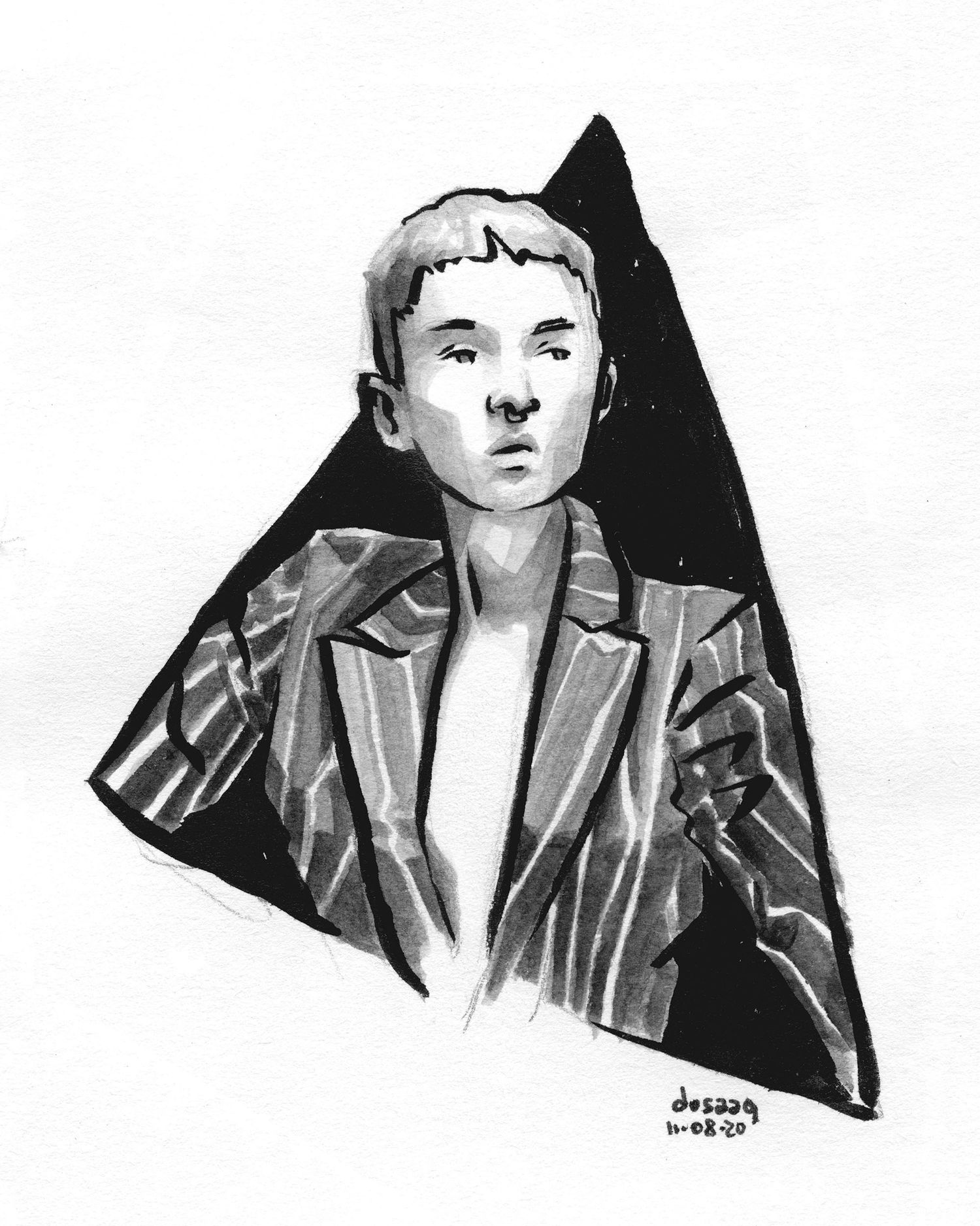 Imagem ilustrativa do trabalho “Retratos sobre triângulos”