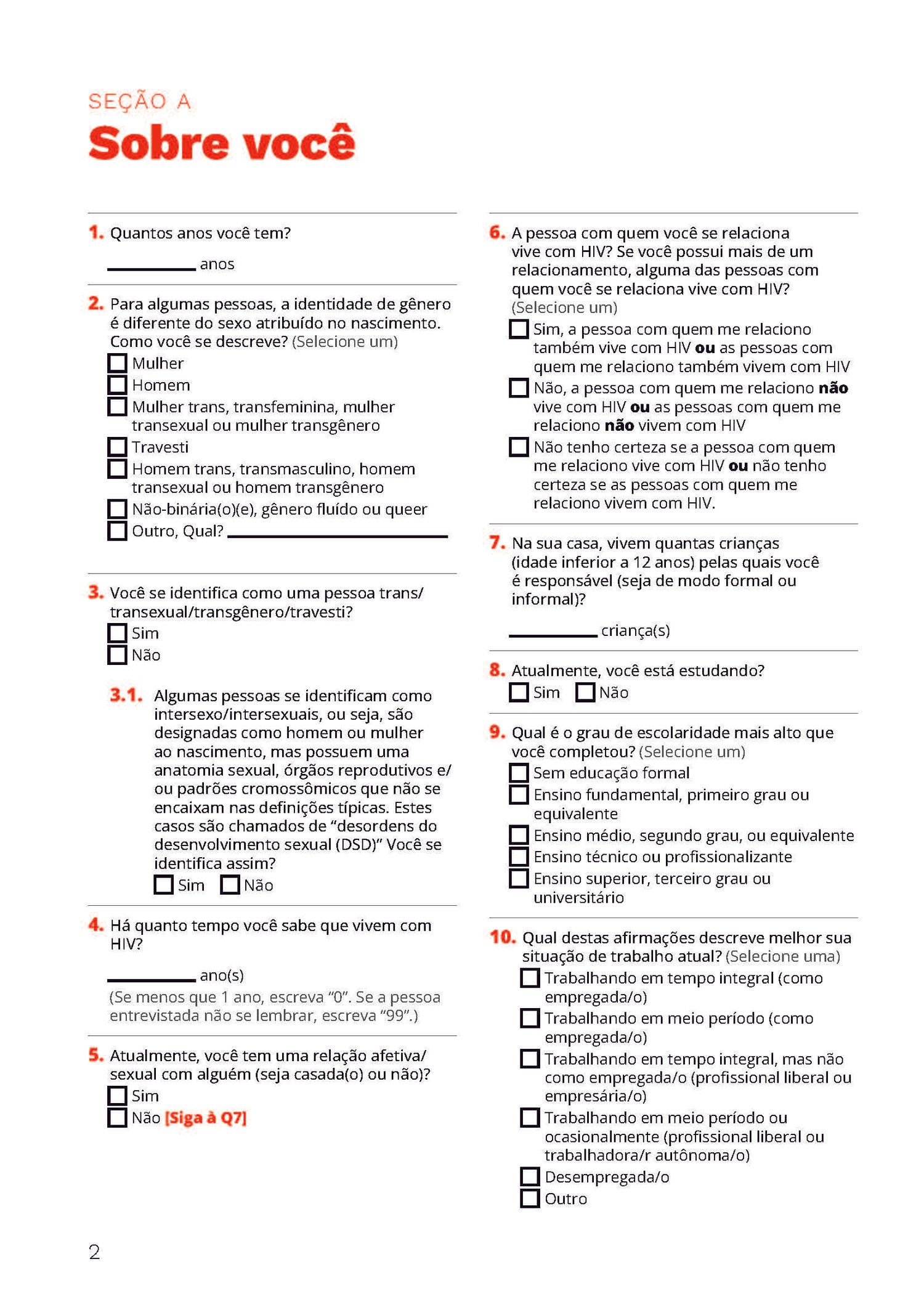 Picture of the work “Stigma Index 2024 Questionnaire”