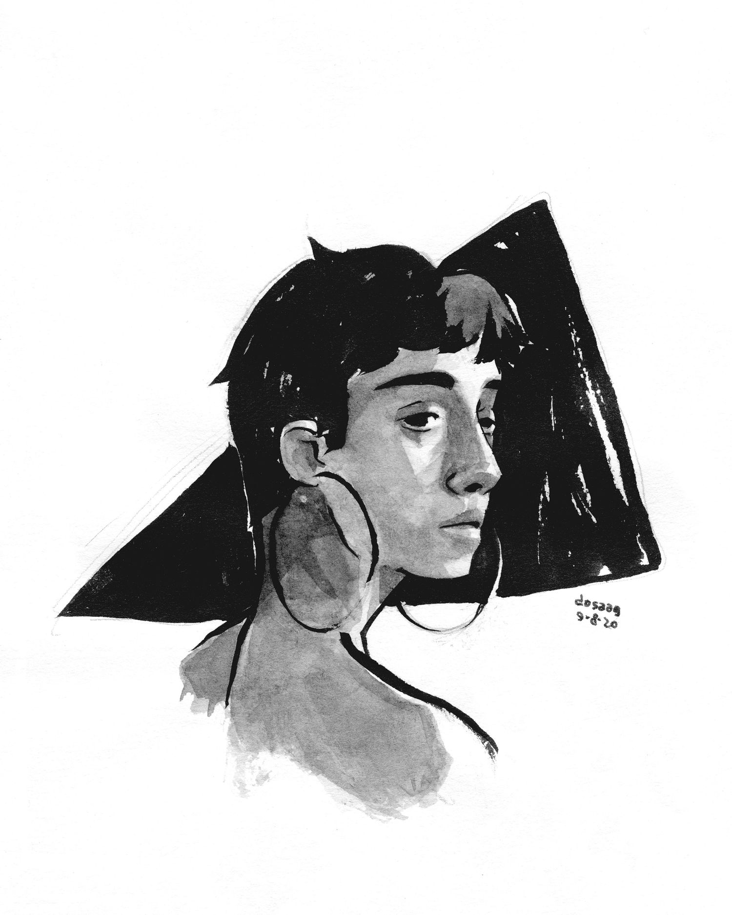 Imagem ilustrativa do trabalho “Retratos sobre triângulos”